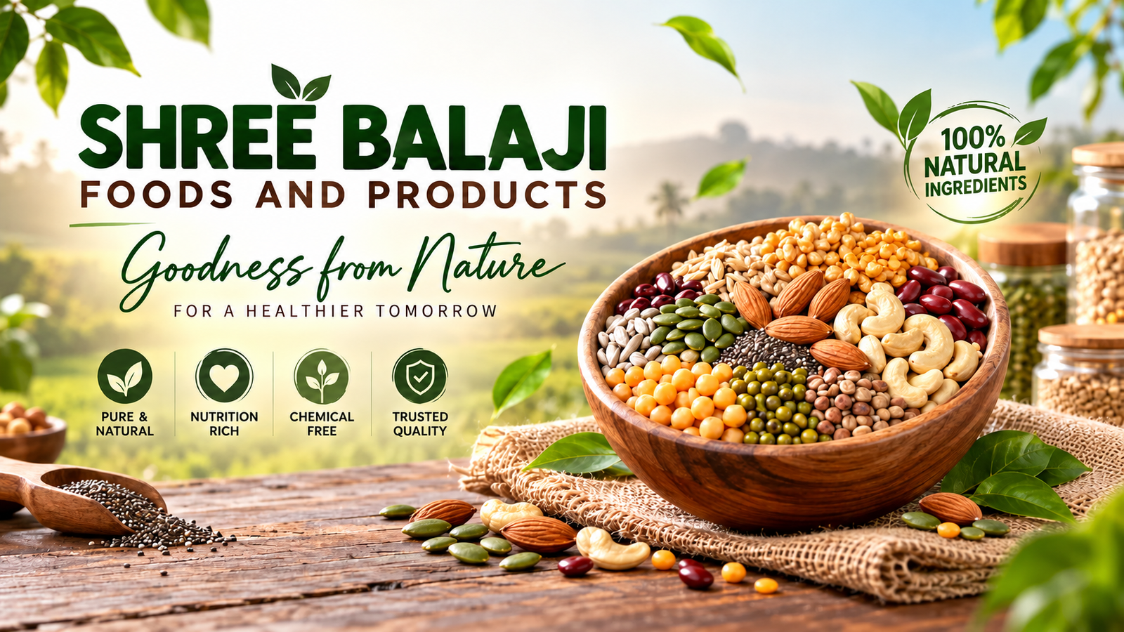Shree Balaji Natural Foods Banner